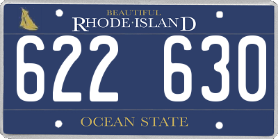 RI license plate 622630