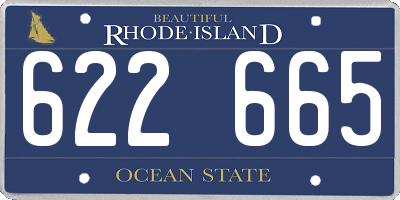 RI license plate 622665