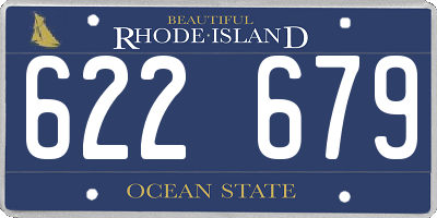 RI license plate 622679