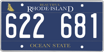 RI license plate 622681