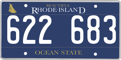 RI license plate 622683