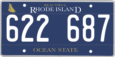 RI license plate 622687