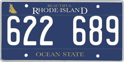 RI license plate 622689