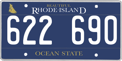 RI license plate 622690