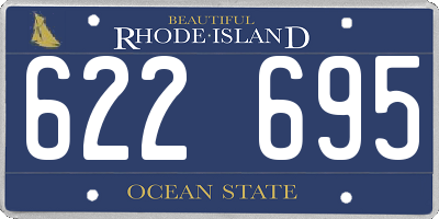 RI license plate 622695