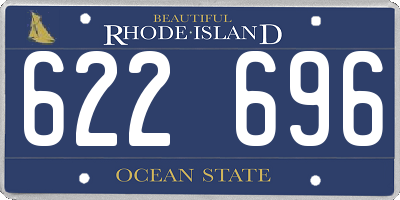 RI license plate 622696
