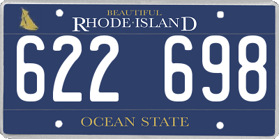 RI license plate 622698