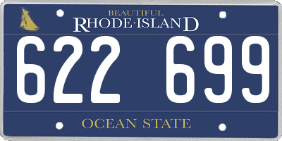 RI license plate 622699