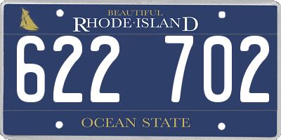 RI license plate 622702