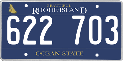 RI license plate 622703