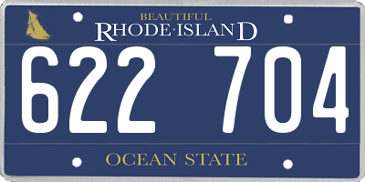 RI license plate 622704