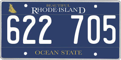 RI license plate 622705