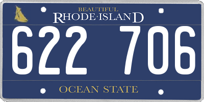 RI license plate 622706