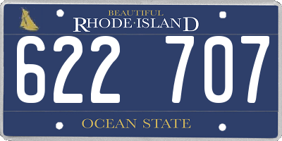 RI license plate 622707
