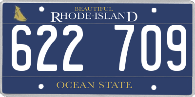 RI license plate 622709