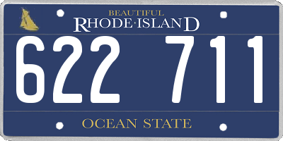 RI license plate 622711