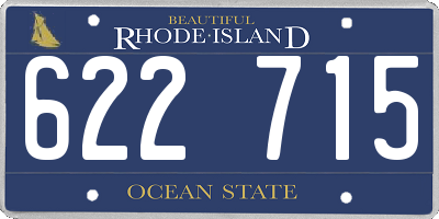 RI license plate 622715