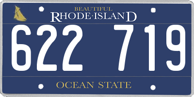 RI license plate 622719