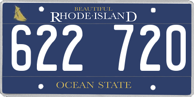 RI license plate 622720