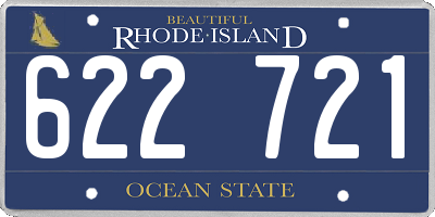 RI license plate 622721