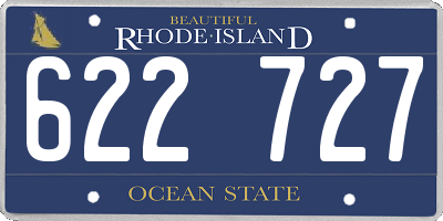 RI license plate 622727