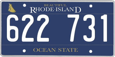 RI license plate 622731