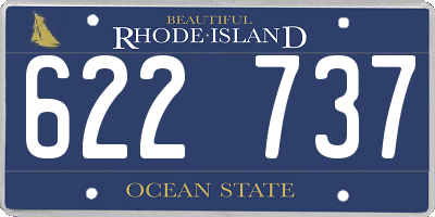 RI license plate 622737