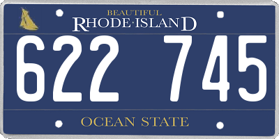 RI license plate 622745
