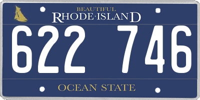 RI license plate 622746
