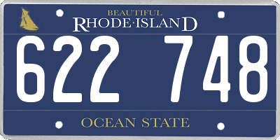 RI license plate 622748