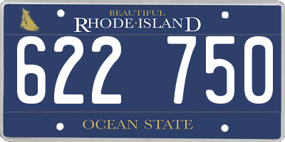 RI license plate 622750
