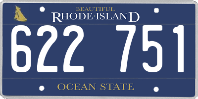 RI license plate 622751