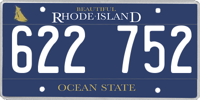RI license plate 622752