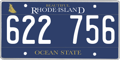 RI license plate 622756