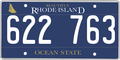 RI license plate 622763