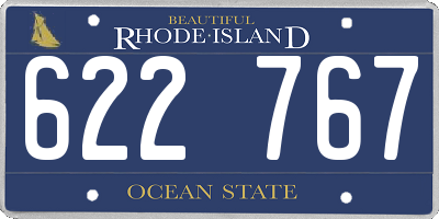 RI license plate 622767