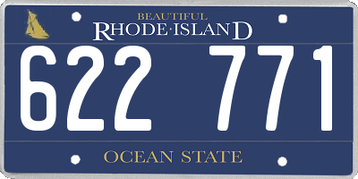 RI license plate 622771