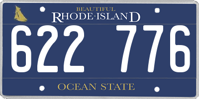 RI license plate 622776