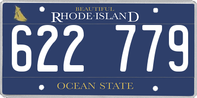 RI license plate 622779