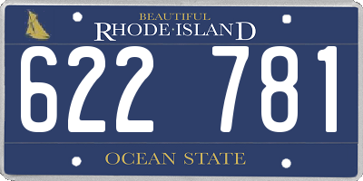 RI license plate 622781