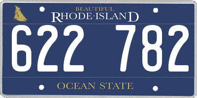 RI license plate 622782
