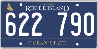 RI license plate 622790