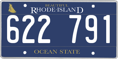 RI license plate 622791