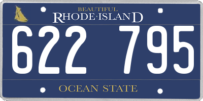 RI license plate 622795