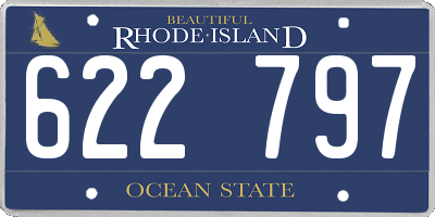 RI license plate 622797