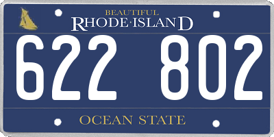 RI license plate 622802