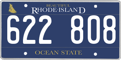 RI license plate 622808