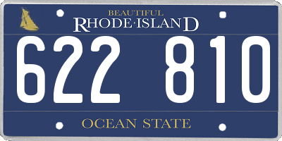 RI license plate 622810