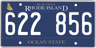 RI license plate 622856