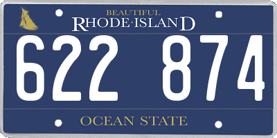 RI license plate 622874